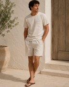 Pantalon corto de lino